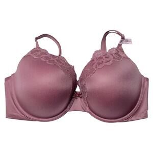 Victoria's Secret Body By Victoria Lace-Trim Perfect Shape Lined Bra Rose 38DD